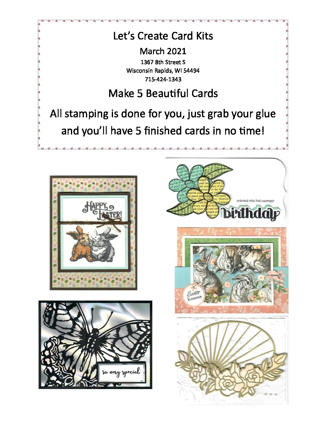 March 2021 Card Kit