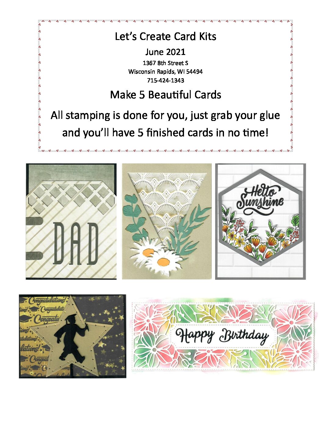 June 2021 Card Kit